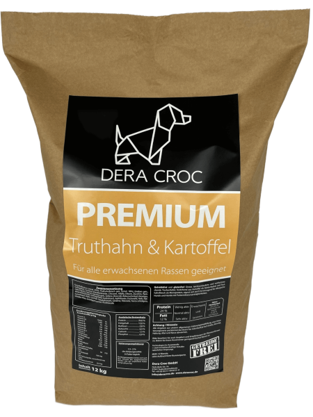 DERA CROC PREMIUM Truthahn & Kartoffel 5kg (Sensitiv Extra)