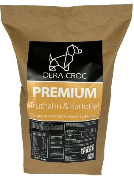 DERA CROC PREMIUM Truthahn & Kartoffel 15kg (Sensitiv Extra)