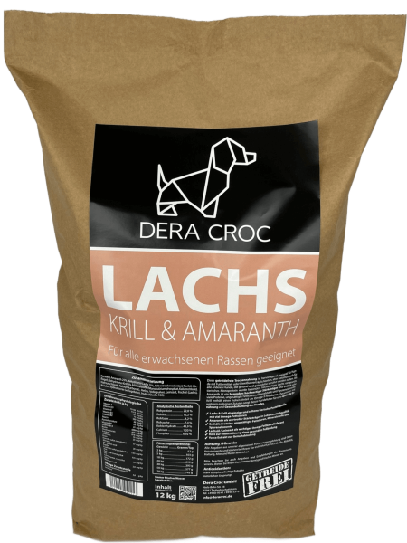 PREMIUM Lachs, Krill & Amaranth getreidefrei | DERA CROC