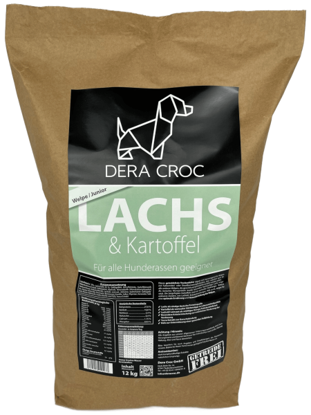 PREMIUM Lachs & Kartoffel getreidefrei (Welpe) | DERA CROC