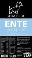 PREMIUM Ente & Kartoffel getreidefrei - 3kg | DERA CROC